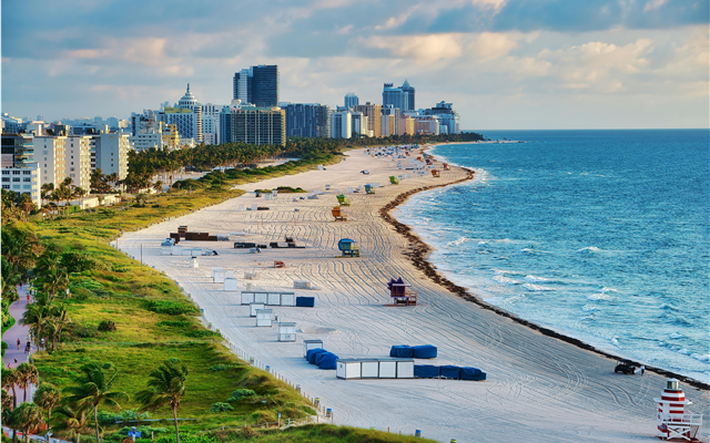 vista turistica de hoteles en miami